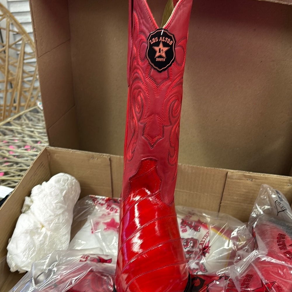 Men's Red Western Boots